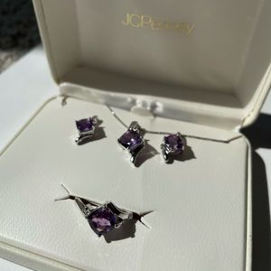 Sterling Silver/Amethyst 3 of set
